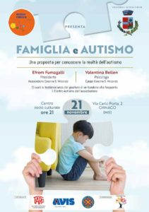volantino "Famiglia e autismo"